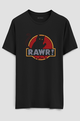 Rawr- Half sleeve t-shirt-XS