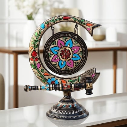 Brass Fish Artistic Dinner Bell - Vintage Home Decor Showpiece, Height : 11.5 Inch (ANMAS173 D)