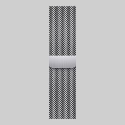 Apple Watch Melanese Mesh Strap Silver - 42/44/45/49 MM Apple Watch Melanese Mesh Strap Silver - 42/44/45/49 MM - 42/44/45/49 mm