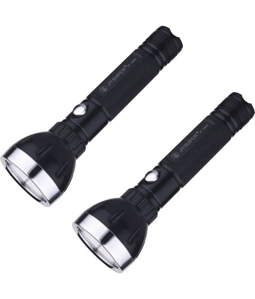 Stylopunk - 2W Rechargeable Flashlight Torch ( Pack of 2 )