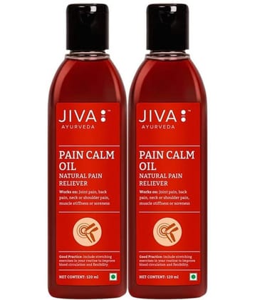 Jiva Pain Calm Oil For Joint Pain -120ml (Pack of 2)