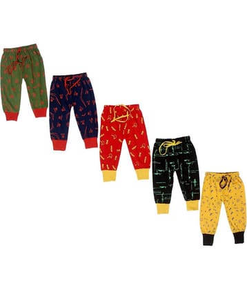 DIAMOND EXPORTER Pack of 5 Boys Cotton Trackpant ( Multi )