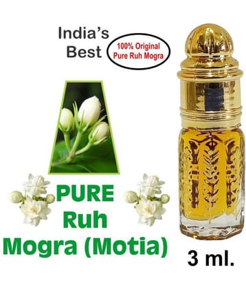INDRA SUGANDH BHANDAR - Natural Series Pure Mogra Oil Attar For Men & Women 3ml Pack Of 1