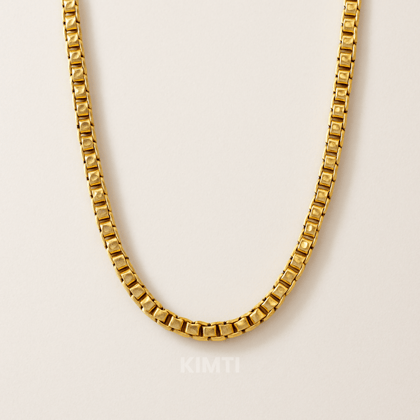 Men-18k Gold Plated Anti Tarnish Ellis Core Chains