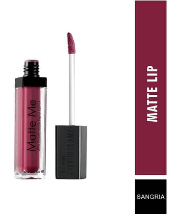 Swiss Beauty Matte Liquid Lipstick (Sangria), 6ml