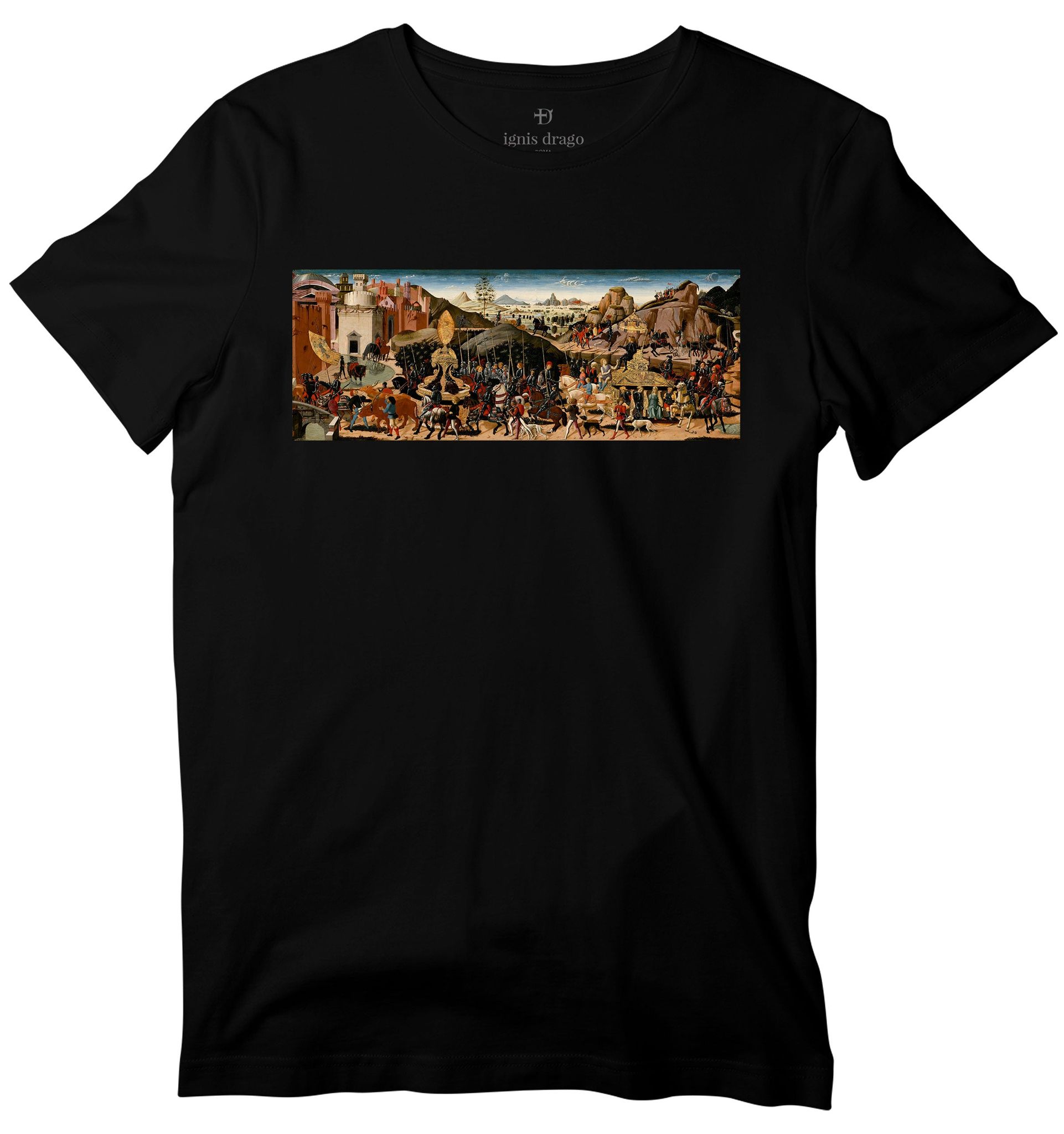 The Triumph Of Camillus Art T-shirt-36 - XS / Black