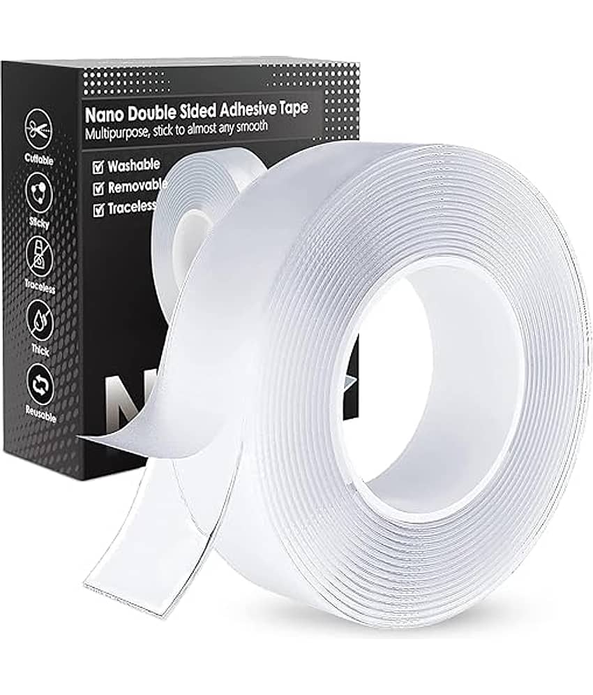 Eclet White Double Sided Nano Tape ( Pack of 1 )