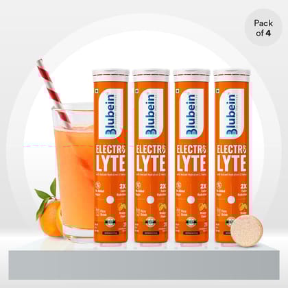 Electrolyte for Instant Rehydration-40 Days: 4 Tubes at ₹𝟗𝟗𝟗 / Orange