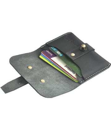 Hide&Sleek Black Genuine Leather Belt Loop Card ATM Holder
