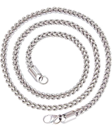 FASHION FRILL Silver Plated Chain ( Set of 1 )