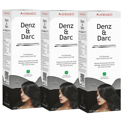 Atrimed Denz & Darc (Pack of 3) 600 ml - Herbal Therapeutic Shampoo