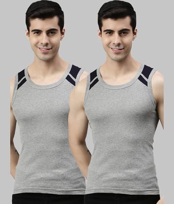 Pack of 2 Lux Cozi - Multicolor Cotton Men's Vest