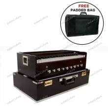 Indian Professional 9 Stopper 42 Keys Double Reed Multi Bellow Portable Harmonium