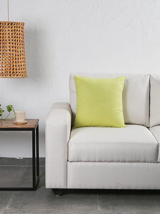 Kahaniya Cushion Cover (Yellow) - Medium