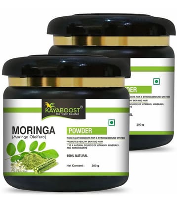 KAYABOOST 100% Organic Moringa Leaf Powder | Pack of 2 | 400 g