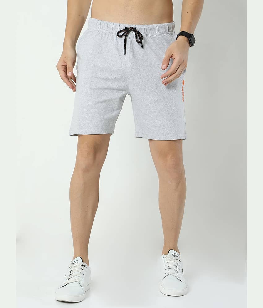 Ardeur - Grey Cotton Blend Men's Shorts ( Pack of 1 )