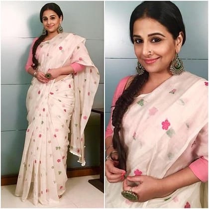 AWESOME LINEN COTTON PRINTED SAREE - 2227