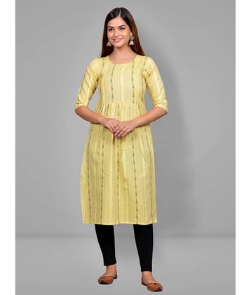 Lerkiza Yellow Cotton Maternity Kurta