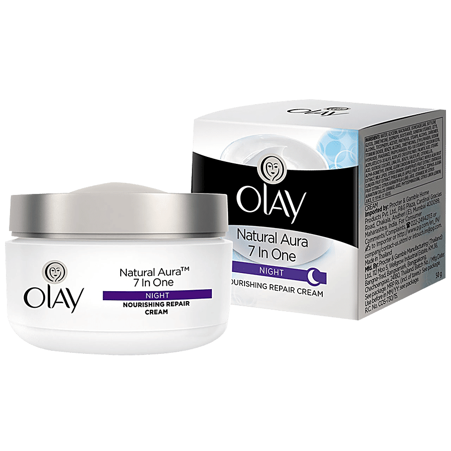Olay Natural Aura 7 In One Night Nourishing Repair Cream 50g