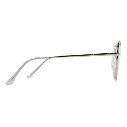 TERRY & CO Zero Power Blue Cut Eyeglasses | Metal Frame | Anti-Reflective, UV Protection, Lightweight | Spring Hinges | Unisex