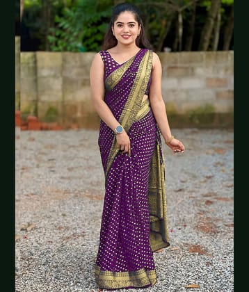 fab woven Art Silk Woven Design Banarasi saree With Unstitched Blouse Piece ( Green )