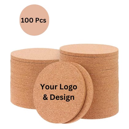Customized Cork Coasters ( 100 pcs)