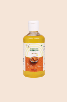 Green Habits Cold Pressed Almond Oil (200ml) | 100% Pure & Natural | Culinary & Cosmetic Use