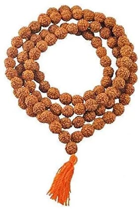 Rudraksh Mala 5face Genuine Himalayan Rudraksha Seeds Religious and Rosary Japa Mala