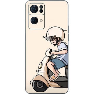 Yug Emporium Back Skin Wrap For Oppo Reno 7 Pro Premium Quality Full Coverage(Boy Tranding ) (Mobile Back Cover, Multicolor)