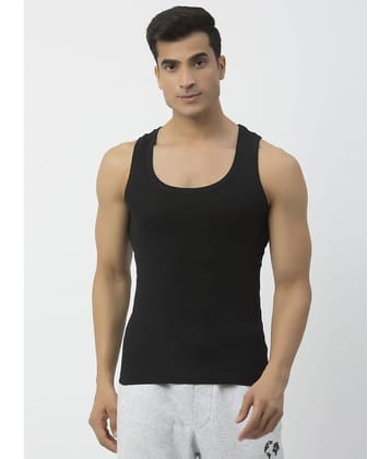 John Players Black John Players Vest Cotton Men's Vest ( Pack of 1 )