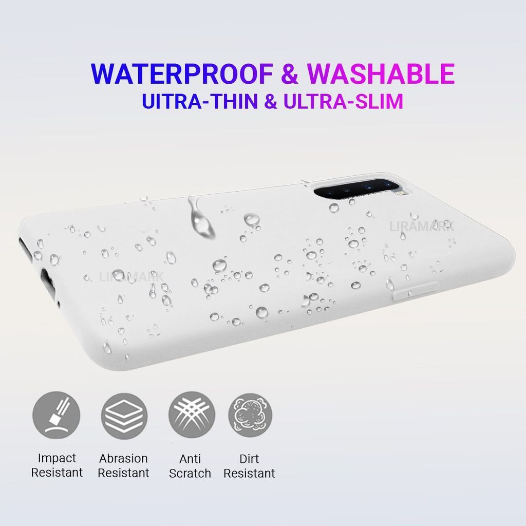 LIRAMARK Liquid Silicone Soft Back Cover Case for OnePlus Nord