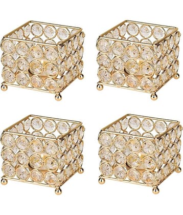Urban Hamlet Gold Table Top and Hanging Iron Tea Light Holder - Pack of 1