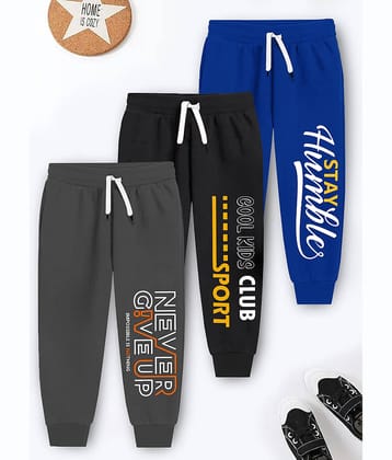 Trampoline Pack of 3 Boys Cotton Blend Trackpant ( Multicolor )