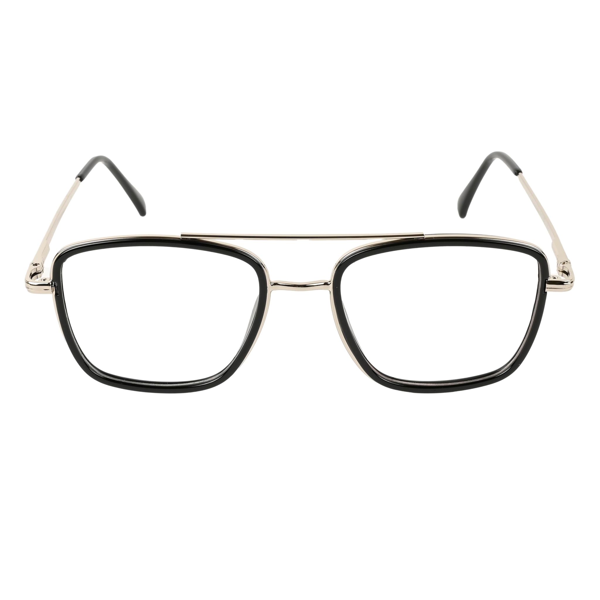 TERRY & CO Zero Power Blue Cut Eyeglasses | Metal Frame | Medium Size | Anti-Reflective, UV Protection, Lightweight | Spring Hinges | Unisex