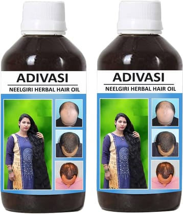 Oilanic Adivasi Neelgiri  Hair Oil-Anti Hair Fall Combo of  250 mL Pack of 2