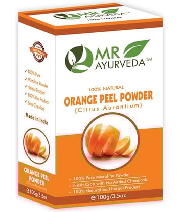 MR Ayurveda 100% Organic Orange Peel Powder Face Pack Masks 100 gm