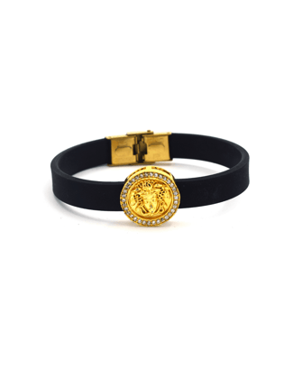 Raven and Gold Plated Bracelet
