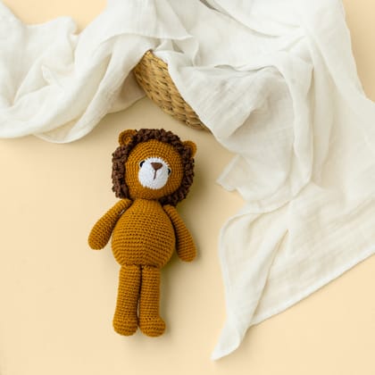 SIMHA SOFT TOY WITH CREAM SWADDLE