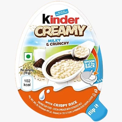 Kinder Creamy, Milky & Crunchy, 19 g