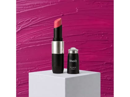 Sheeq Power Pout - Creamy Matte Bullet Lipstick - Candy - 01 Sheeq Power Pout - Creamy Matte Bullet Lipstick - Candy - 01