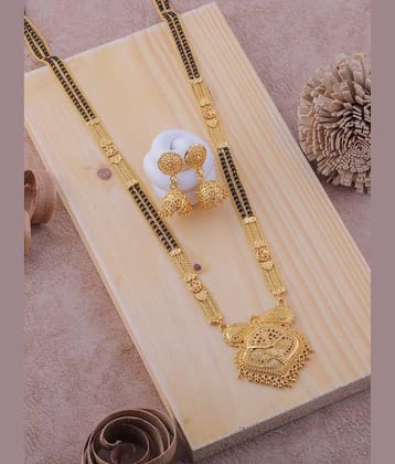 Harsha Creation Golden Mangalsutra Set ( Pack of 1 )