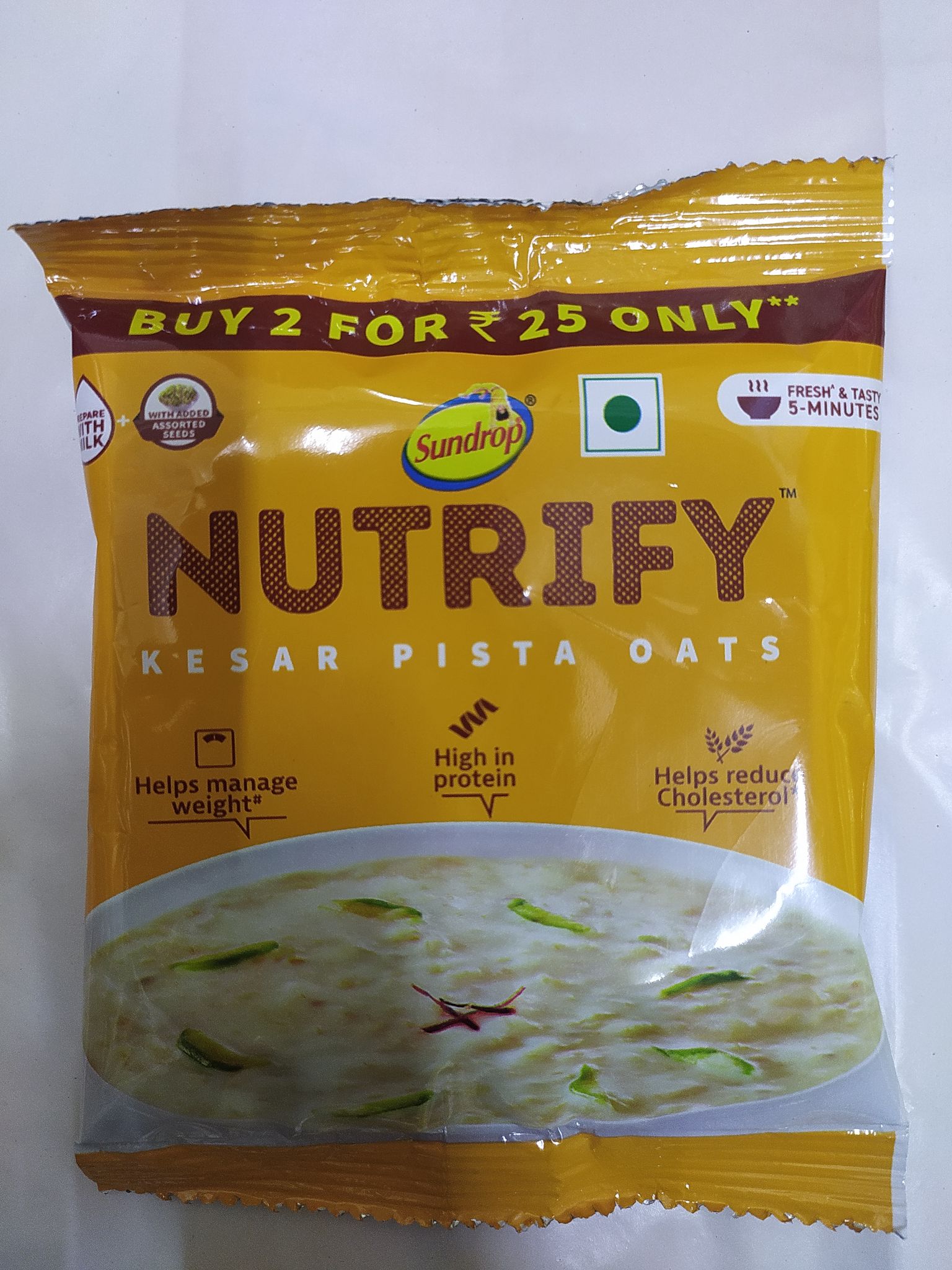 Nutrify Kesar pista oats 