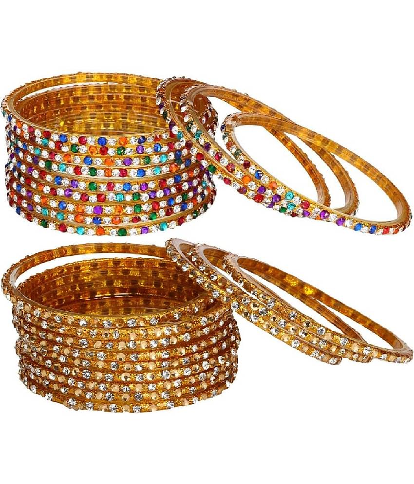 Somil Multicolor Bangle Set ( Pack of 24 )