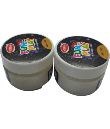 2318 YESKART -2PC TOY SLIME FUN TO PLAY Colored and Clear Scented Slimy Slime Gel Jelly Set Kit Air Dry Magical Crystal Clay Putty Toy Kit for Girls Boys Kids Slime