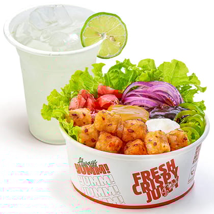 Veg salad + drink combo