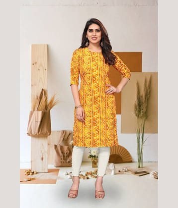 KETAKI FASHION Pack of 1 Crepe Printed Straight Women's Kurti - ( Multicolor )