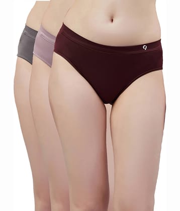 C9 Airwear Pack of 3 Modal Bikini For Women ( Multi Color )