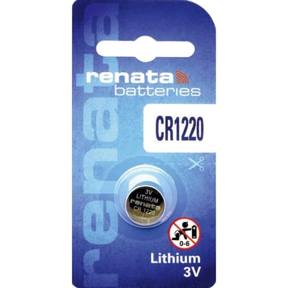 CR1220 Renata Lithium Coin Battery, 1 battery