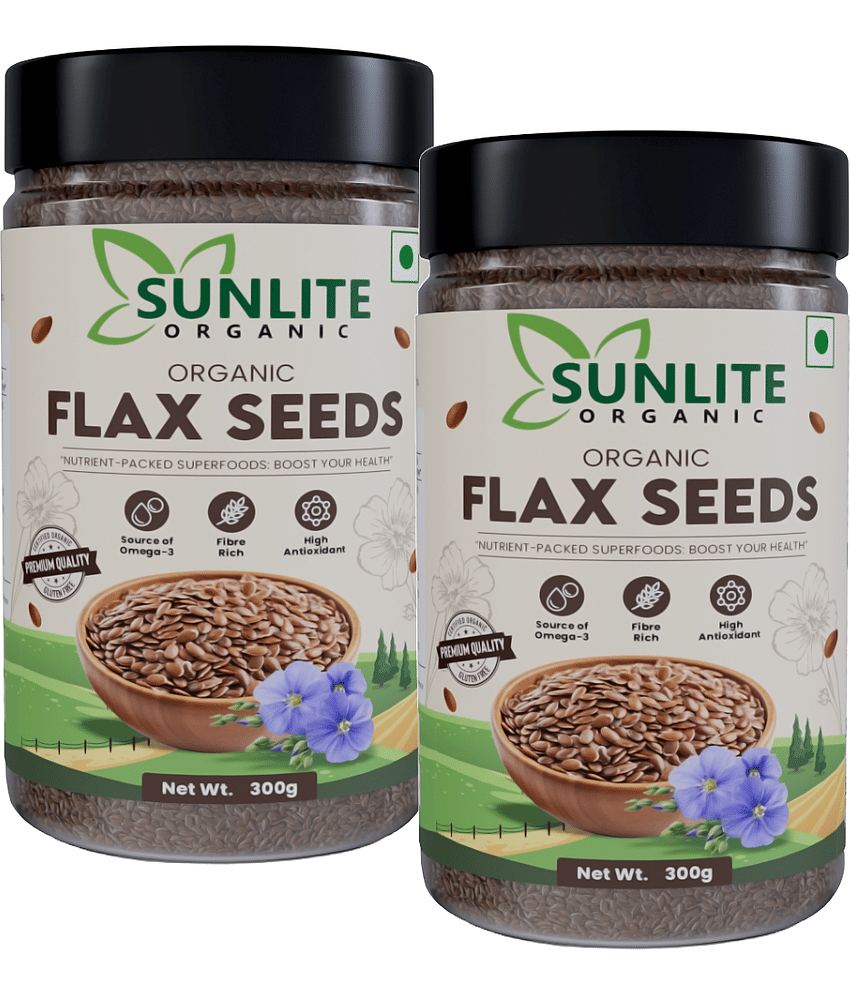 Sunlite Organic Flax Seeds ( Pack of 2 )