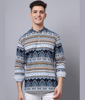 MAJESTIC MAN Sky Blue Cotton Men's Regular Kurta ( Pack of 1 )